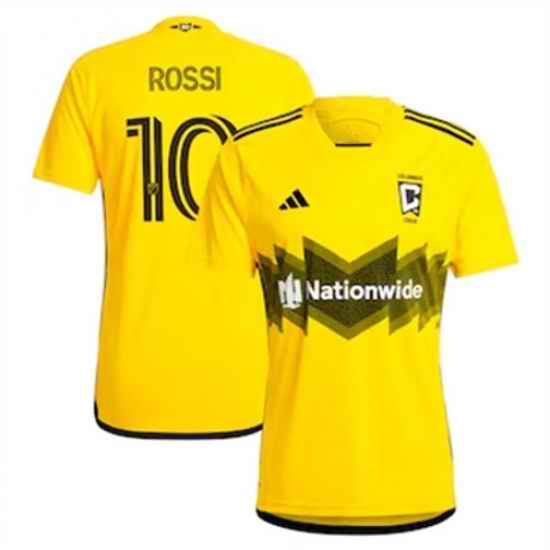 Men Columbus Crew SC Diego Rossi 2024 25 Home Replica Yellow